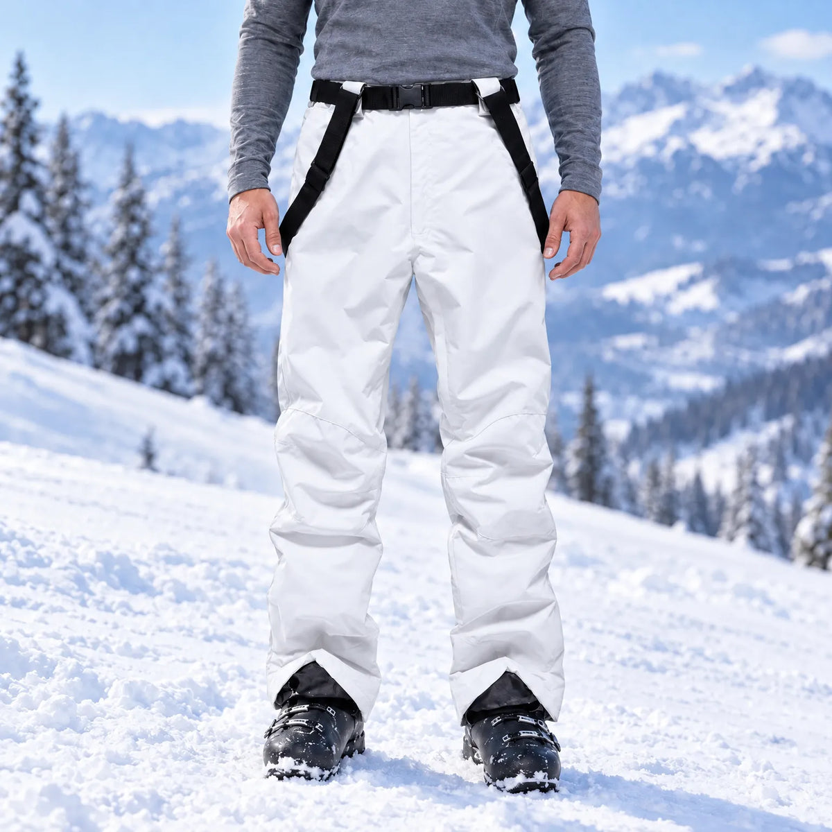 Men's Ski Pants With Suspenders