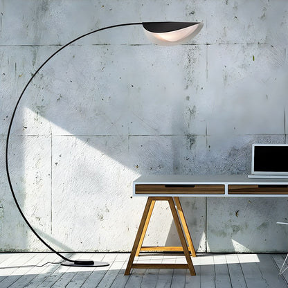 Metal Arched Floor Lamp with Minimalist Design | Lumaryn