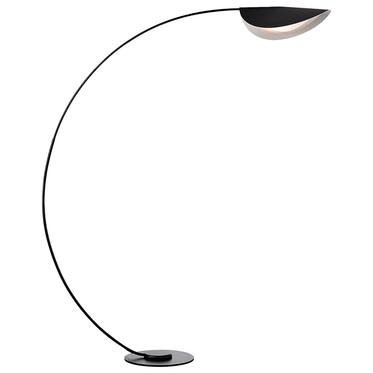 Metal Arched Floor Lamp with Minimalist Design | Lumaryn