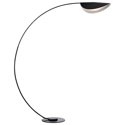 Metal Arched Floor Lamp with Minimalist Design | Lumaryn