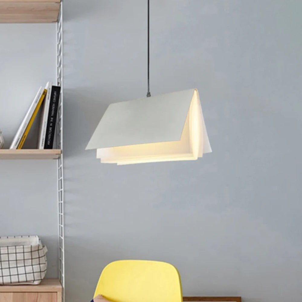 Metal Book Shade Pendant Light Kids Interior Design | Mirevon