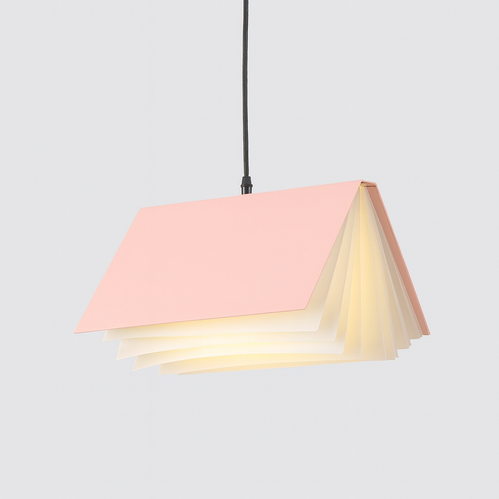Metal Book Shade Pendant Light Kids Interior Design | Mirevon