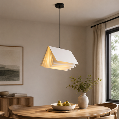 Metal Book Shade Pendant Light Kids Interior Design | Mirevon
