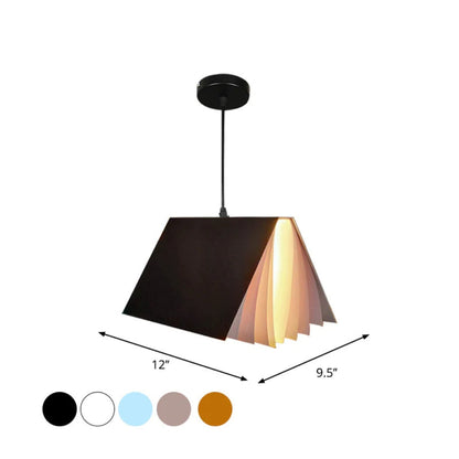 Metal Book Shade Pendant Light Kids Interior Design | Mirevon