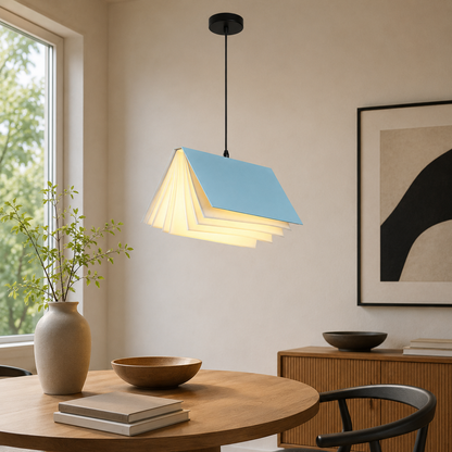 Metal Book Shade Pendant Light Kids Interior Design | Mirevon