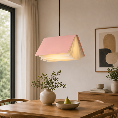 Metal Book Shade Pendant Light Kids Interior Design | Mirevon