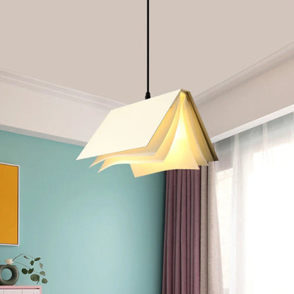 Metal Book Shade Pendant Light Kids Interior Design | Mirevon