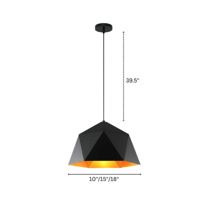 Metal Diamond Pendant Light for Modern Interior Spaces | Kintora