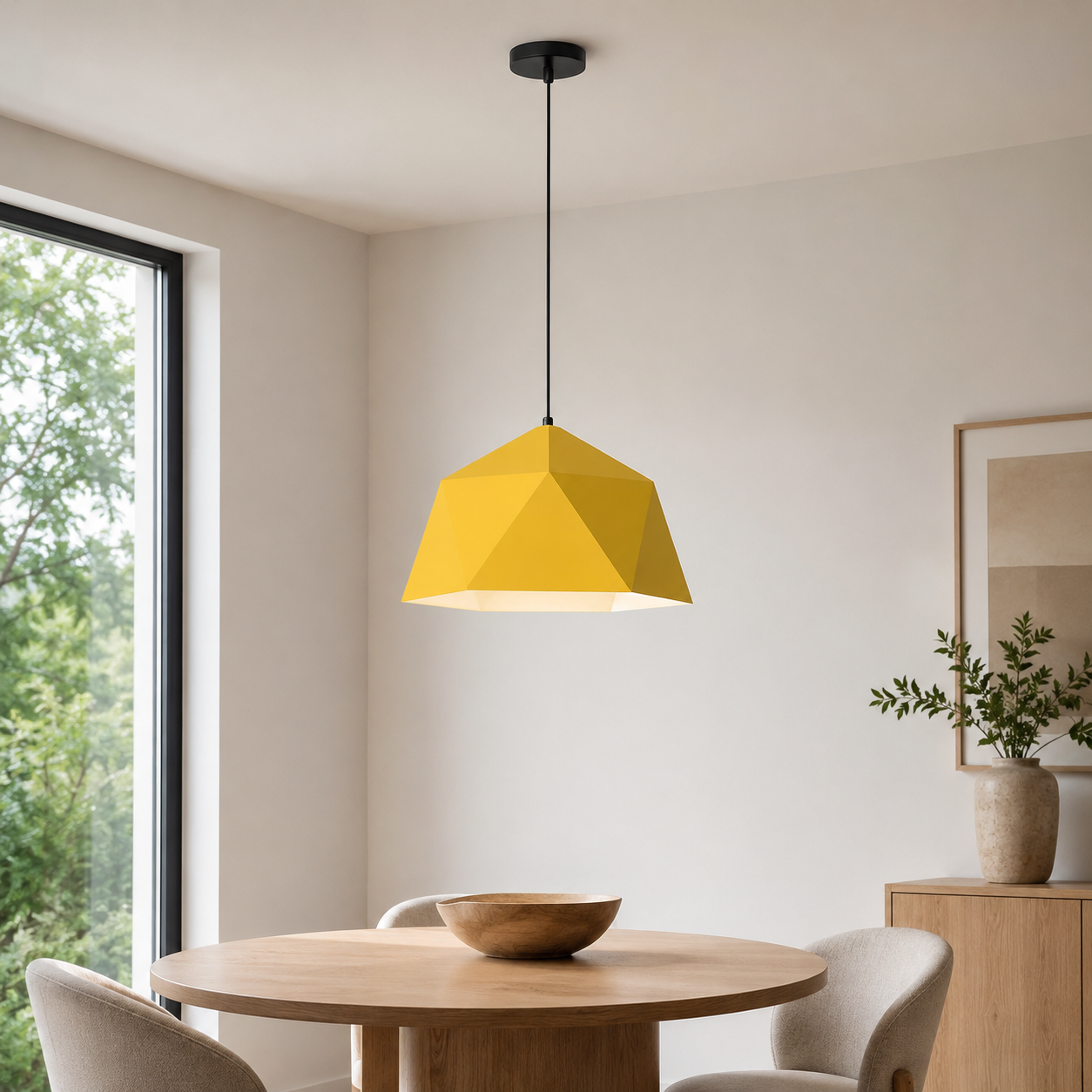 Metal Diamond Pendant Light for Modern Interior Spaces | Kintora