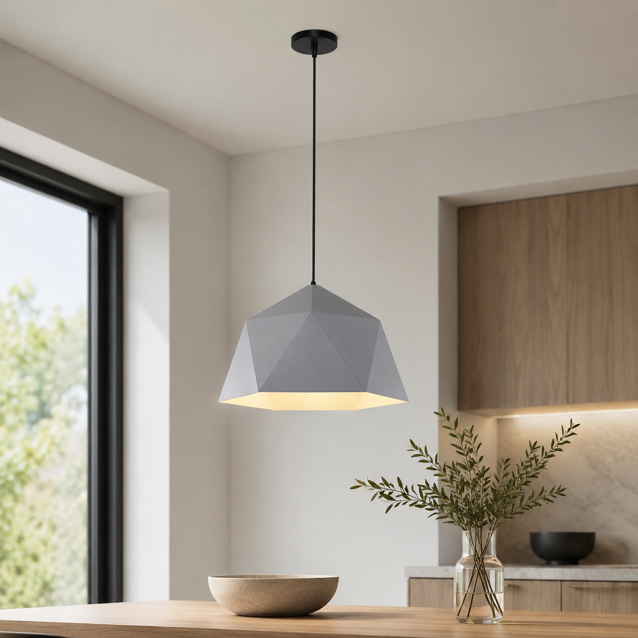 Metal Diamond Pendant Light for Modern Interior Spaces | Kintora