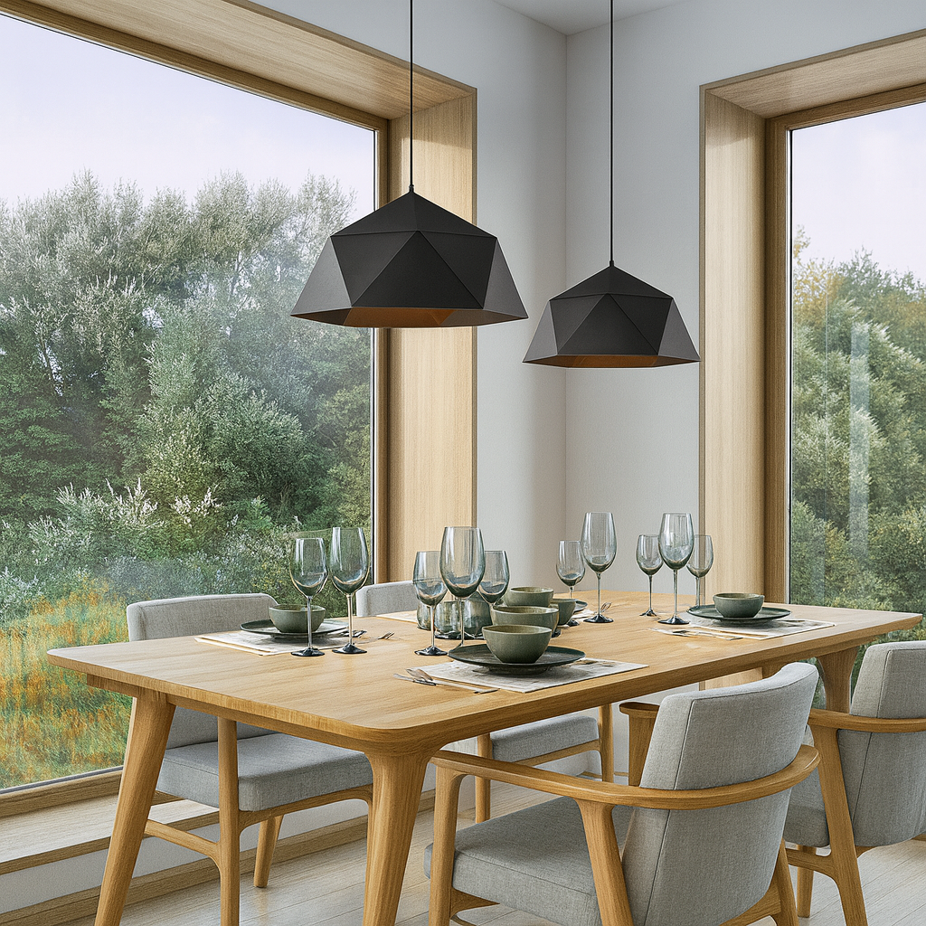 Metal Diamond Pendant Light for Modern Interior Spaces | Kintora