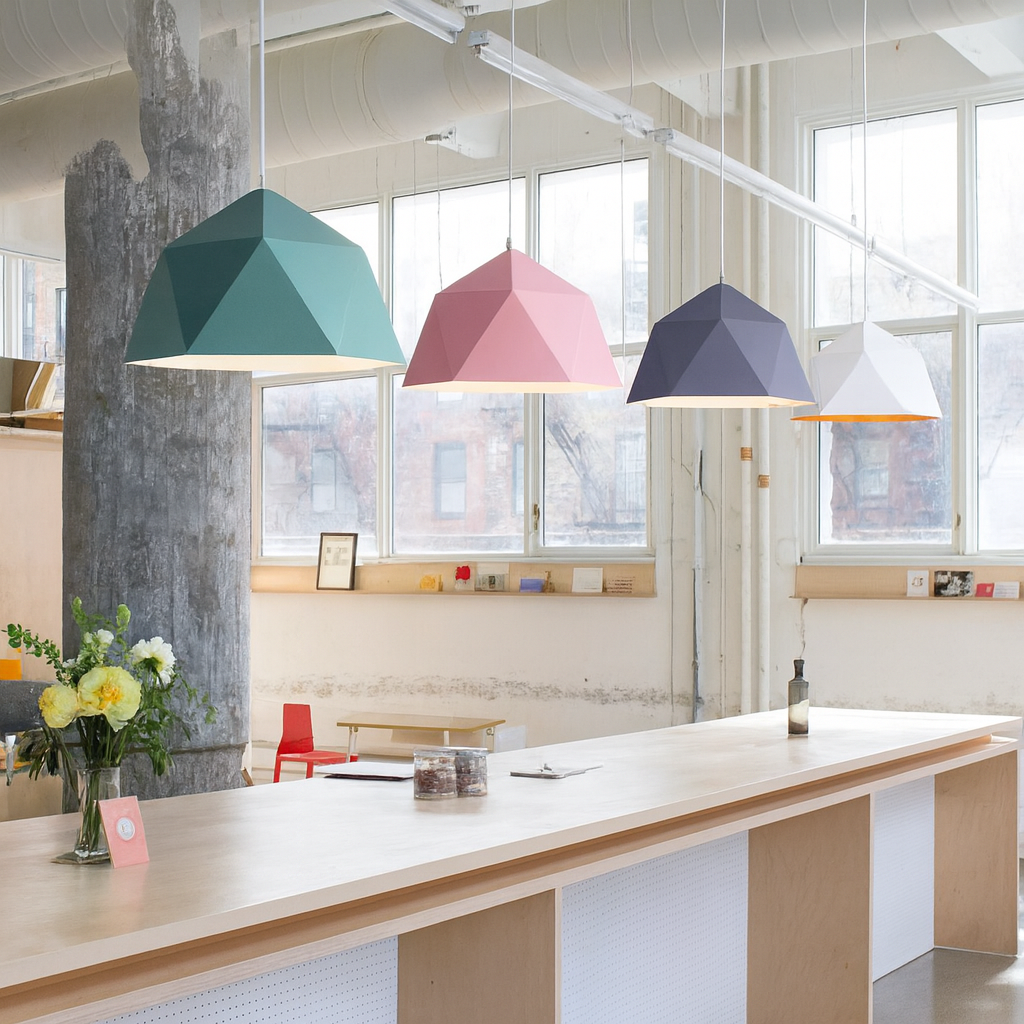 Metal Diamond Pendant Light for Modern Interior Spaces | Kintora