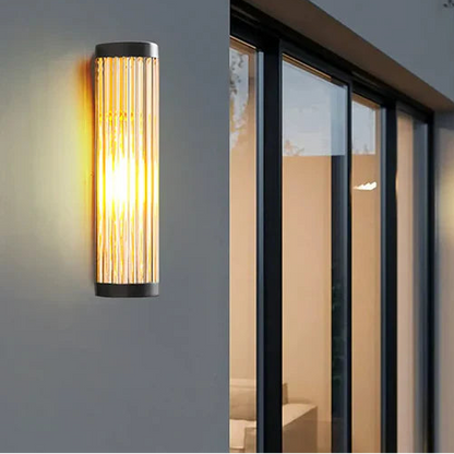 Metal Glass Outdoor Wall Light Warm Scandinavian | Lumaro