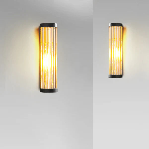 Metal Glass Outdoor Wall Light Warm Scandinavian | Lumaro