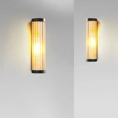 Metal Glass Outdoor Wall Light Warm Scandinavian | Lumaro