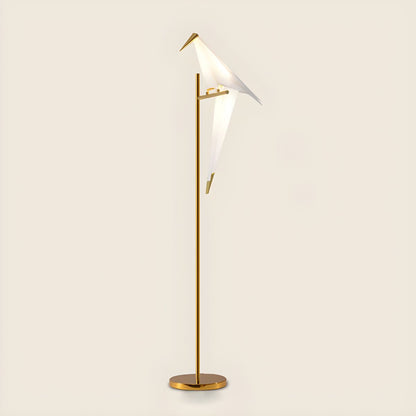 Metal LED Bird Shape Floor Lamp for Modern Interiors | Serelux