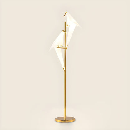 Metal LED Bird Shape Floor Lamp for Modern Interiors | Serelux