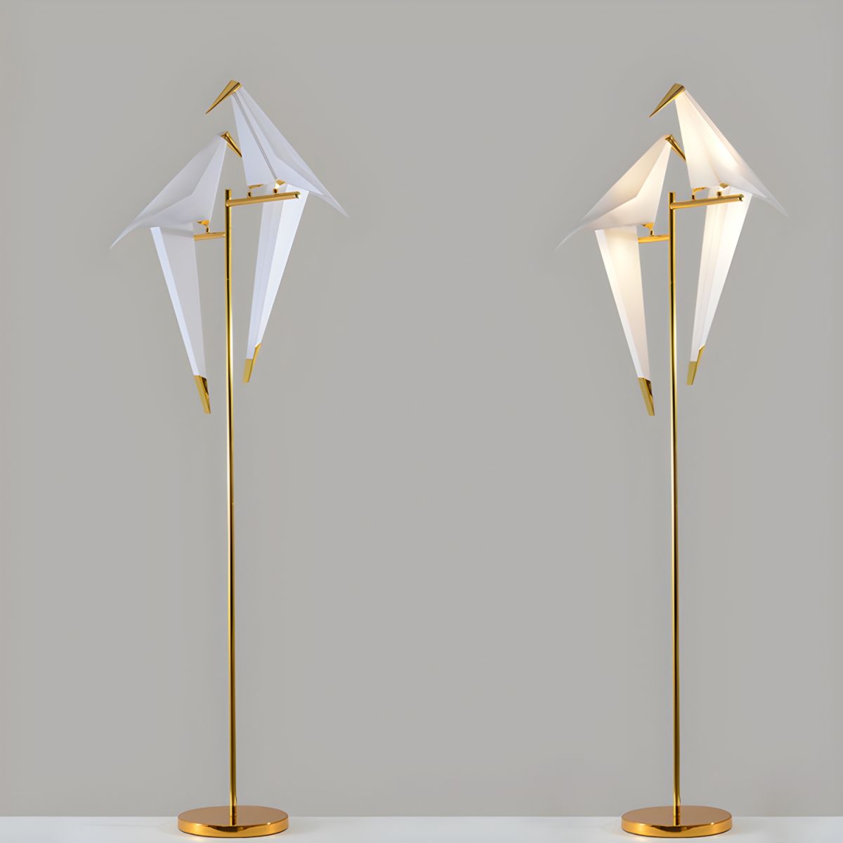Metal LED Bird Shape Floor Lamp for Modern Interiors | Serelux