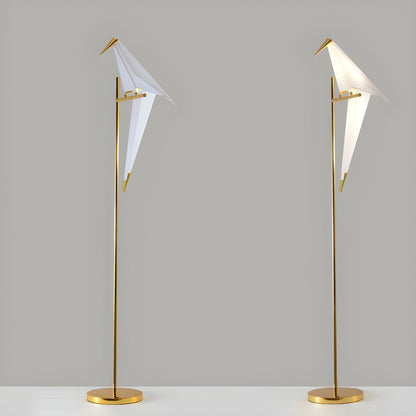 Metal LED Bird Shape Floor Lamp for Modern Interiors | Serelux