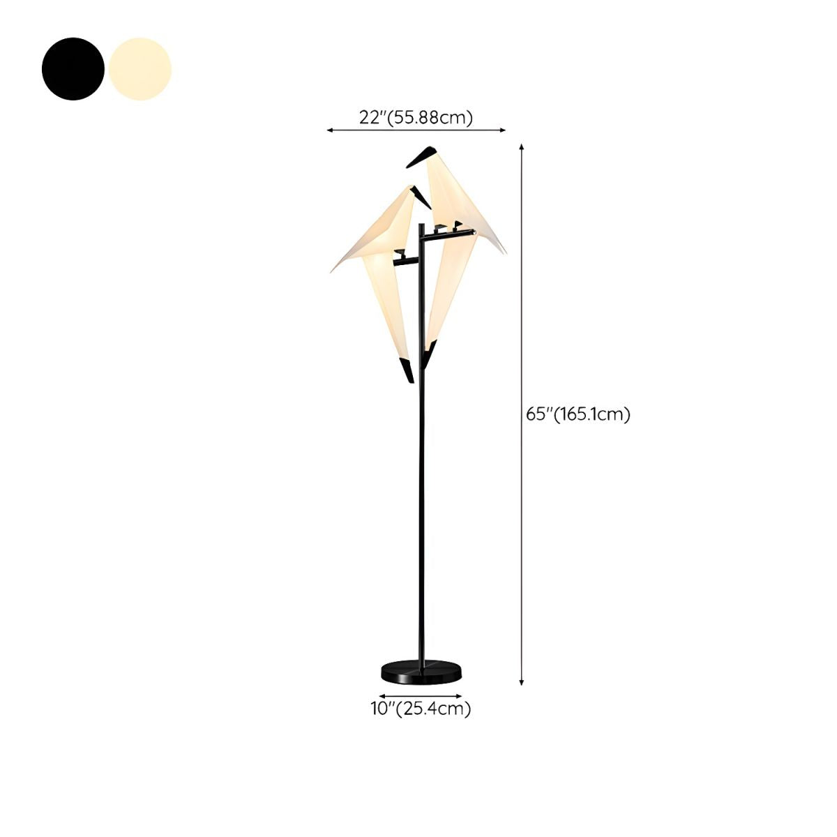 Metal LED Bird Shape Floor Lamp for Modern Interiors | Serelux