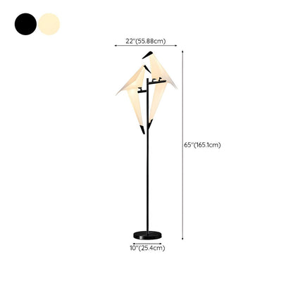 Metal LED Bird Shape Floor Lamp for Modern Interiors | Serelux