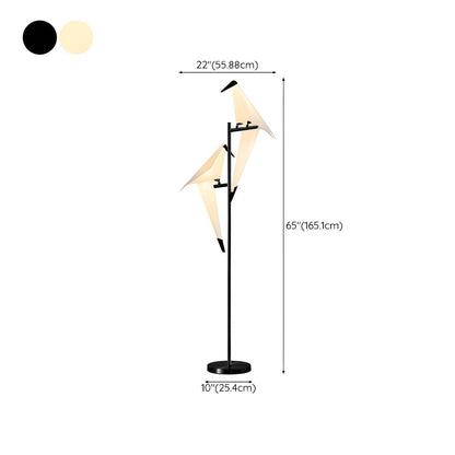 Metal LED Bird Shape Floor Lamp for Modern Interiors | Serelux