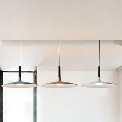 Metal LED Saucer Pendant Light Modern Interior Design | Kyvera