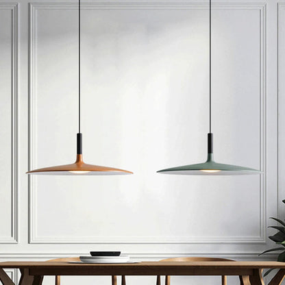 Metal LED Saucer Pendant Light Modern Interior Design | Kyvera