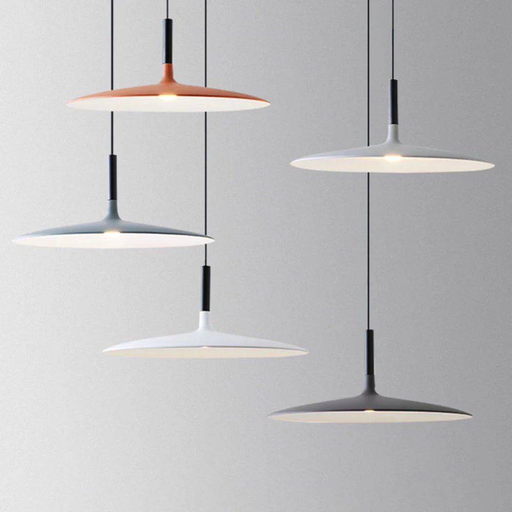 Metal LED Saucer Pendant Light Modern Interior Design | Kyvera