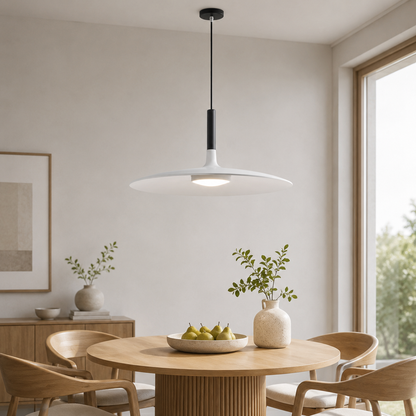 Metal LED Saucer Pendant Light Modern Interior Design | Kyvera