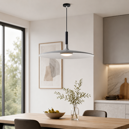 Metal LED Saucer Pendant Light Modern Interior Design | Kyvera