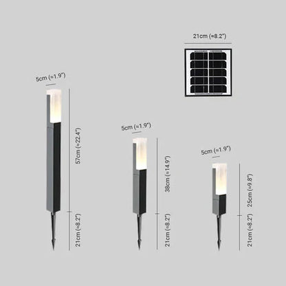 Metal Solar Motion Sensor Outdoor Pathway Light | Soluma