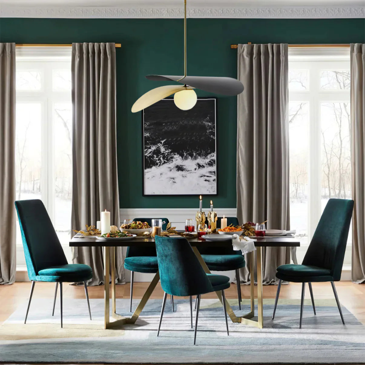 Mid Century Metal Glass Pendant Light for Modern Spaces | Zymera