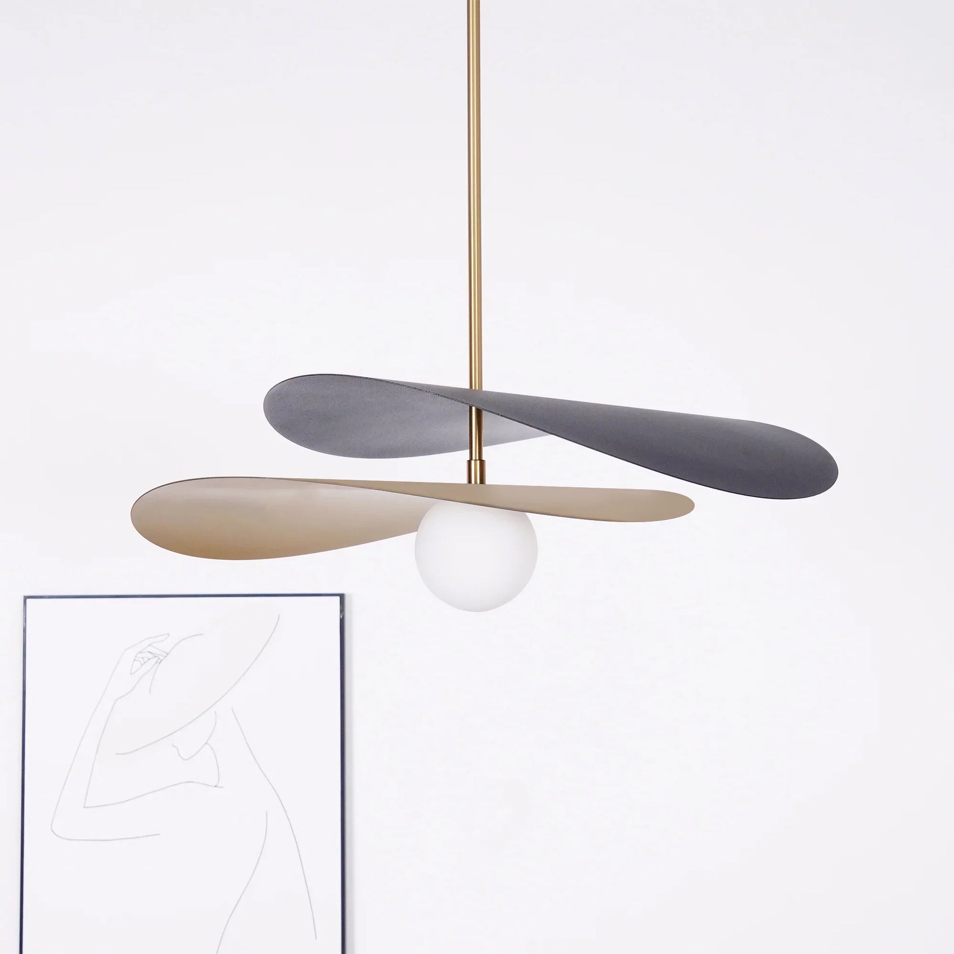 Mid Century Metal Glass Pendant Light for Modern Spaces | Zymera