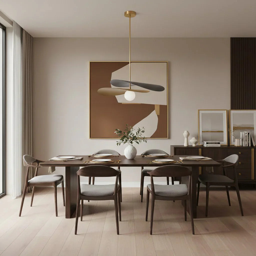 Mid Century Metal Glass Pendant Light for Modern Spaces | Zymera