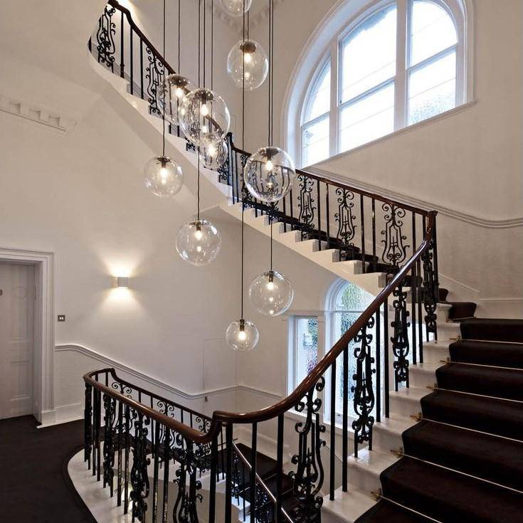 Minimal Glass Globe Pendant Light E27 Ceiling Fixture | Xavqen