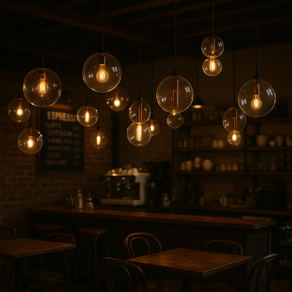 Minimal Glass Globe Pendant Light E27 Ceiling Fixture | Xavqen