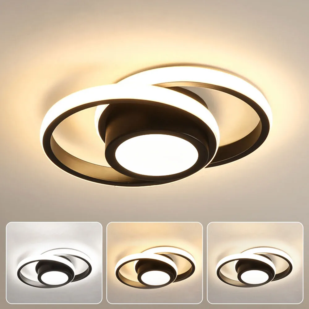 Minimalist Double Ring LED Ceiling Light | Sarqen