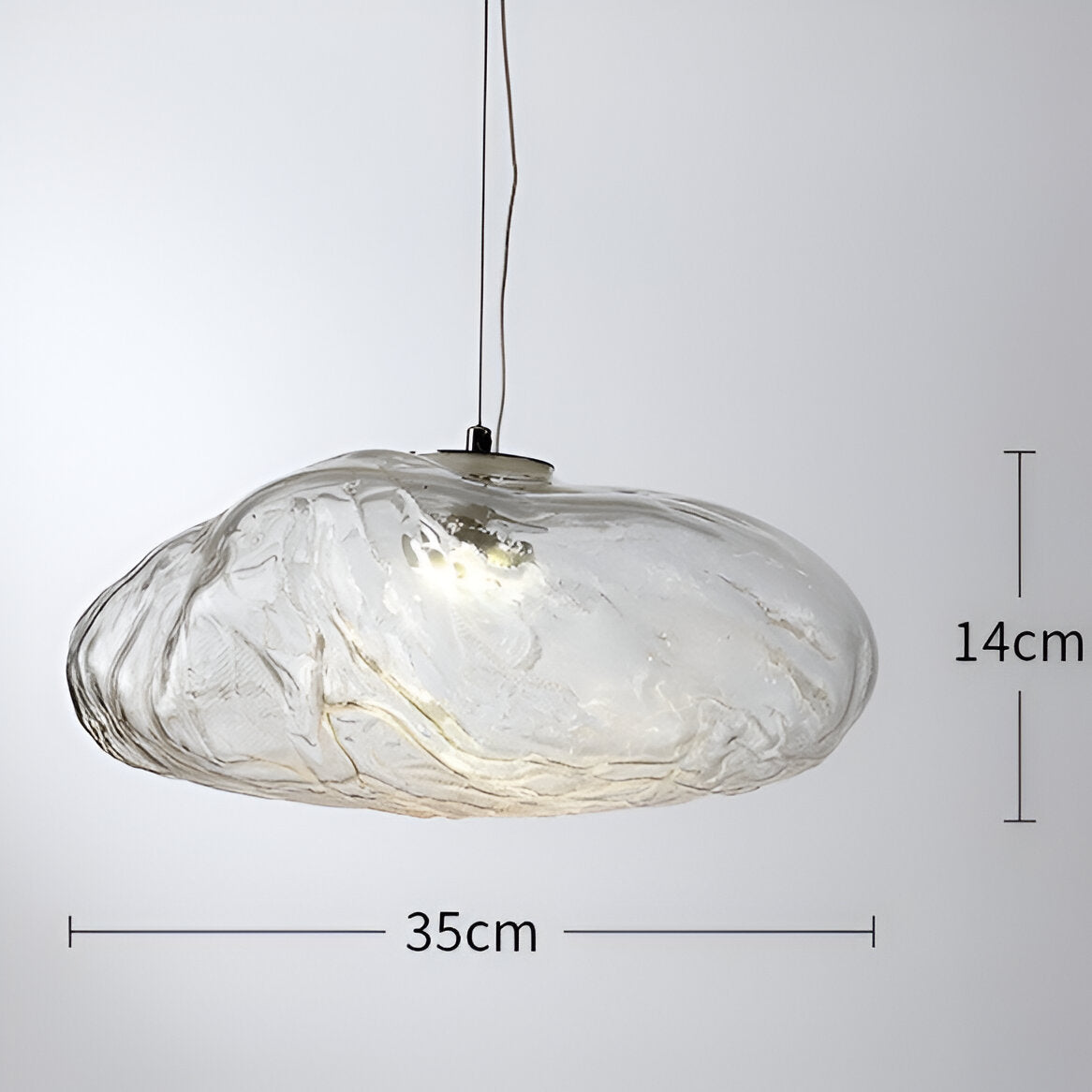Minimalist Fiberglass Cloud Pendant Light for Nordic Spaces | Tarynox