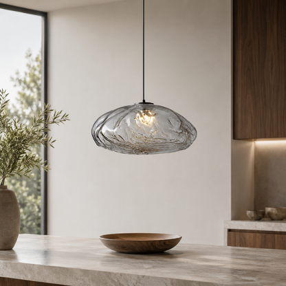 Minimalist Fiberglass Cloud Pendant Light for Nordic Spaces | Tarynox