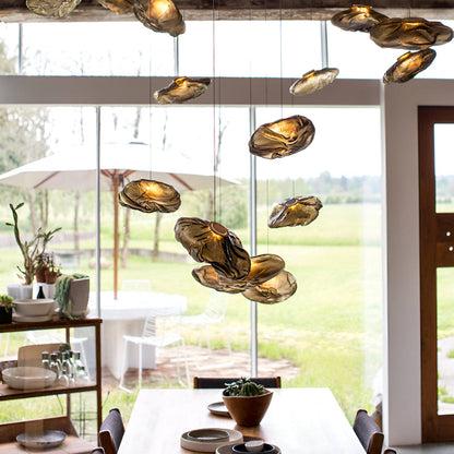 Minimalist Fiberglass Cloud Pendant Light for Nordic Spaces | Tarynox