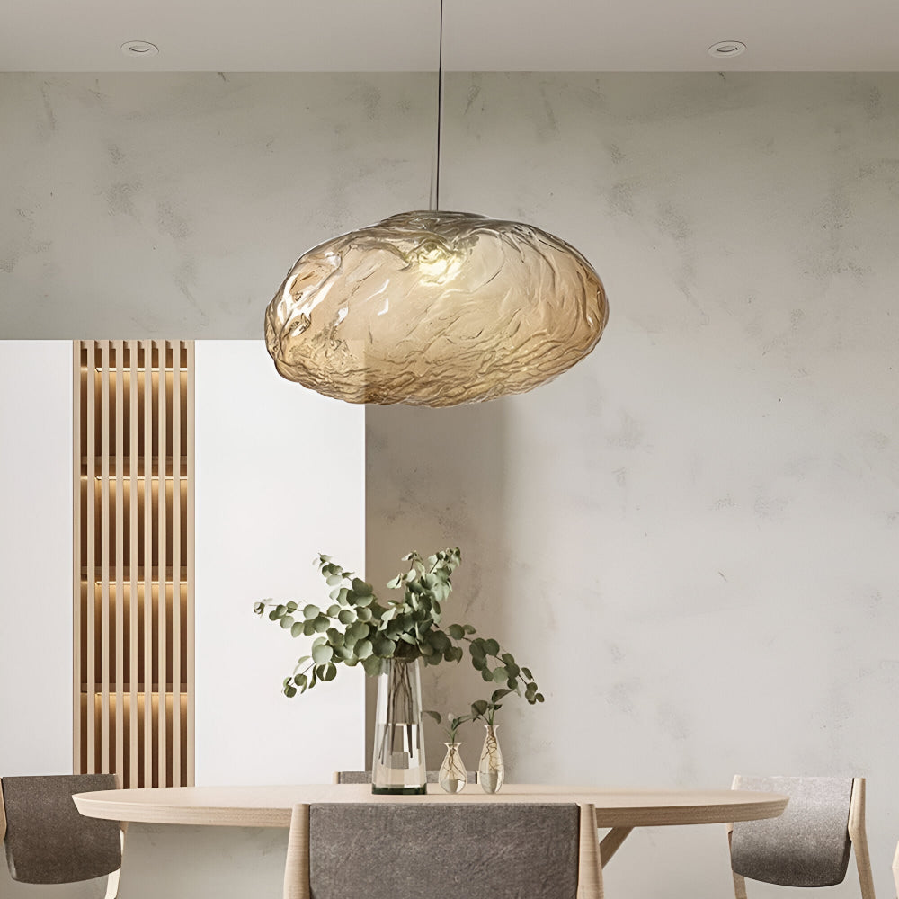 Minimalist Fiberglass Cloud Pendant Light for Nordic Spaces | Tarynox