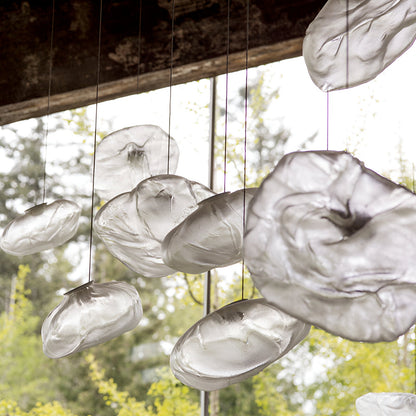 Minimalist Fiberglass Cloud Pendant Light for Nordic Spaces | Tarynox