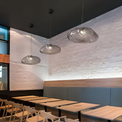 Minimalist Fiberglass Cloud Pendant Light for Nordic Spaces | Tarynox