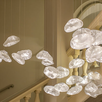 Minimalist Fiberglass Cloud Pendant Light for Nordic Spaces | Tarynox