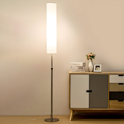 Minimalist Floor Lamp With Fabric Shade Reading Light | Mirelva
