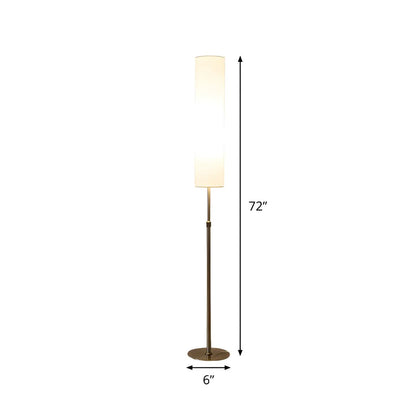 Minimalist Floor Lamp With Fabric Shade Reading Light | Mirelva