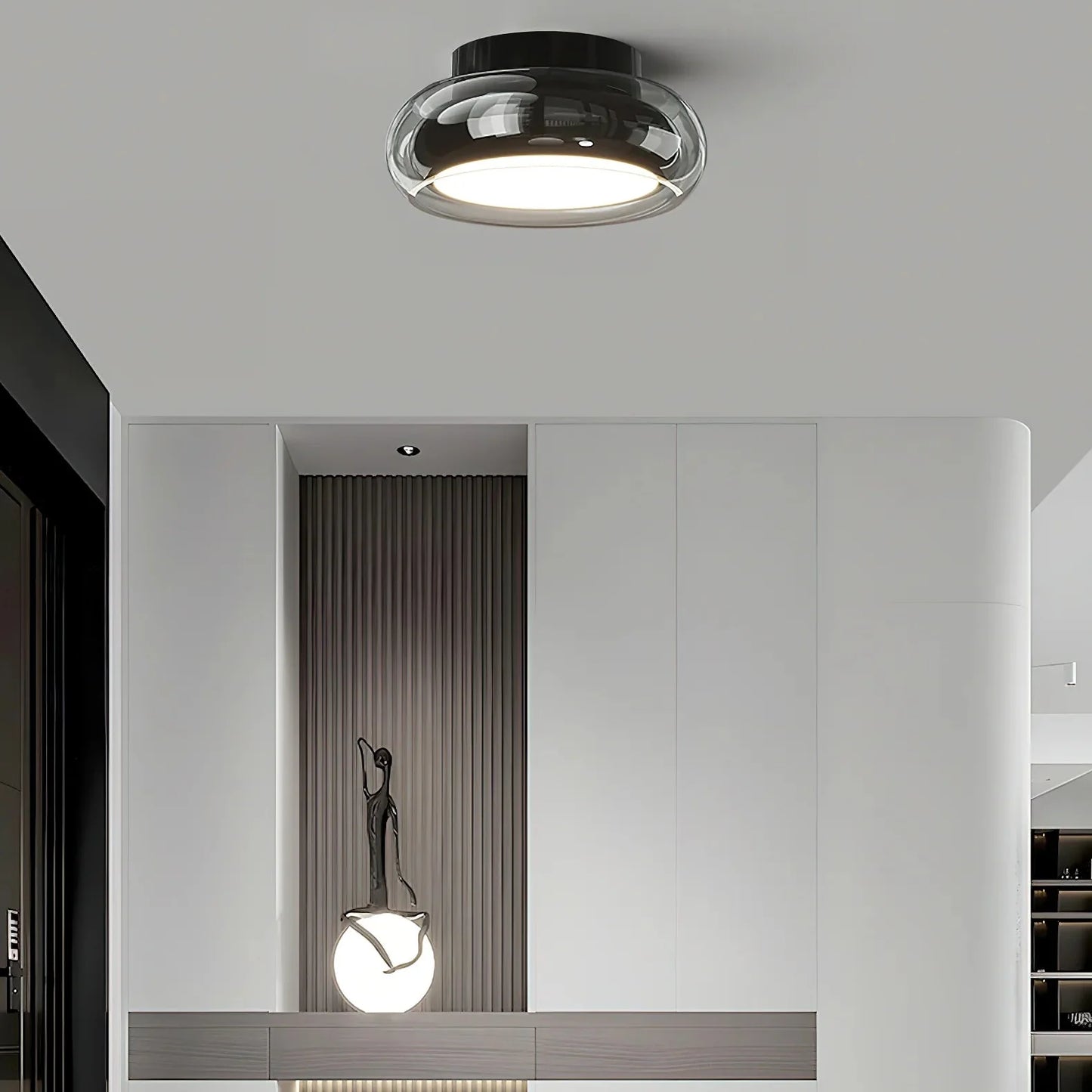 Minimalist Glass Ceiling Light for Modern Interiors | Glanor