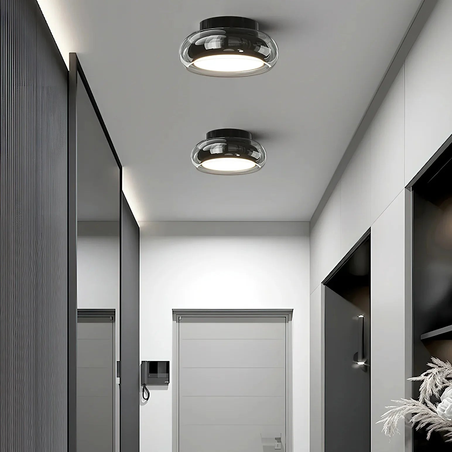 Minimalist Glass Ceiling Light for Modern Interiors | Glanor