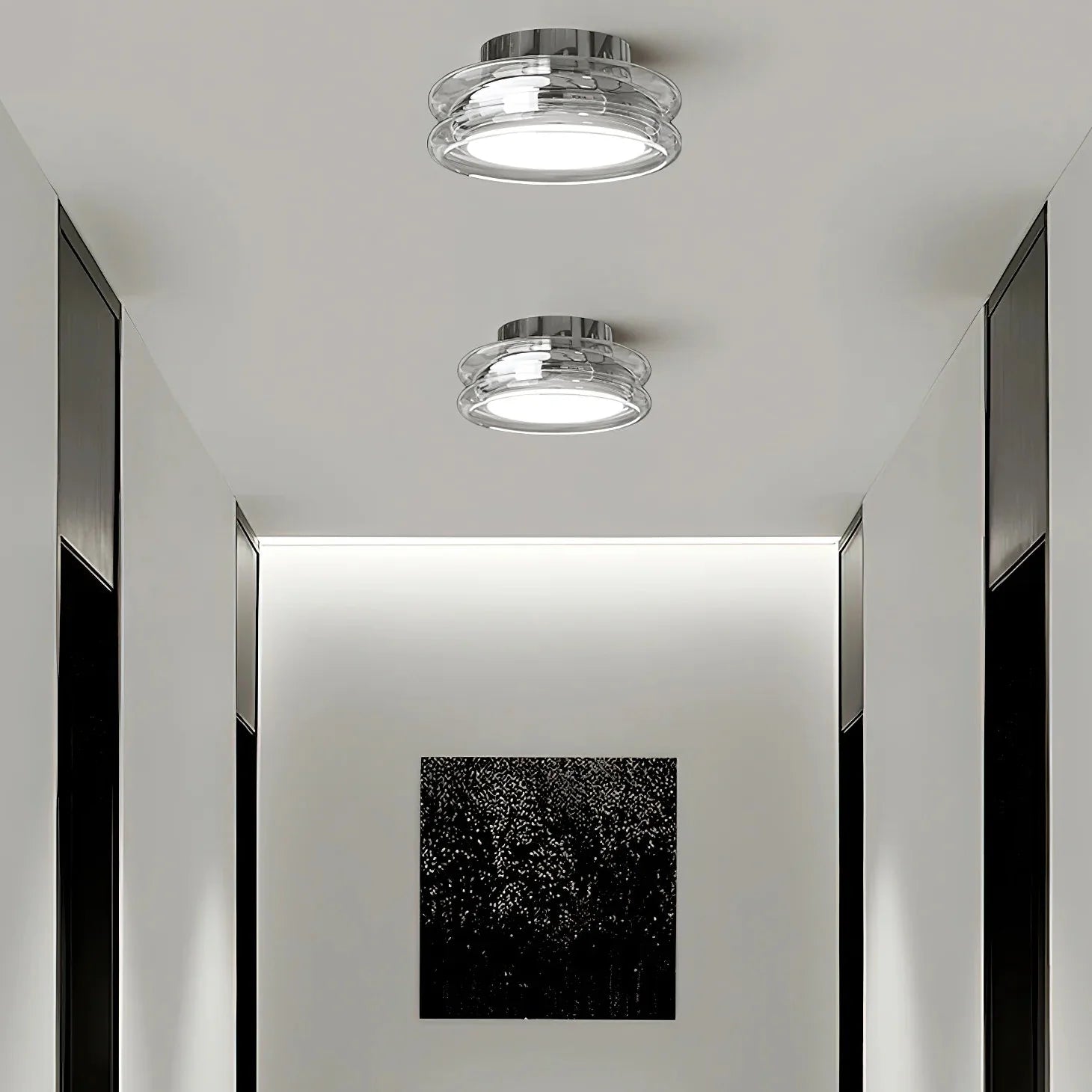 Minimalist Glass Ceiling Light for Modern Interiors | Glanor
